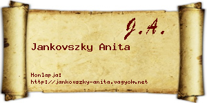 Jankovszky Anita névjegykártya