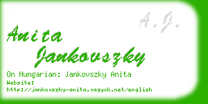 anita jankovszky business card